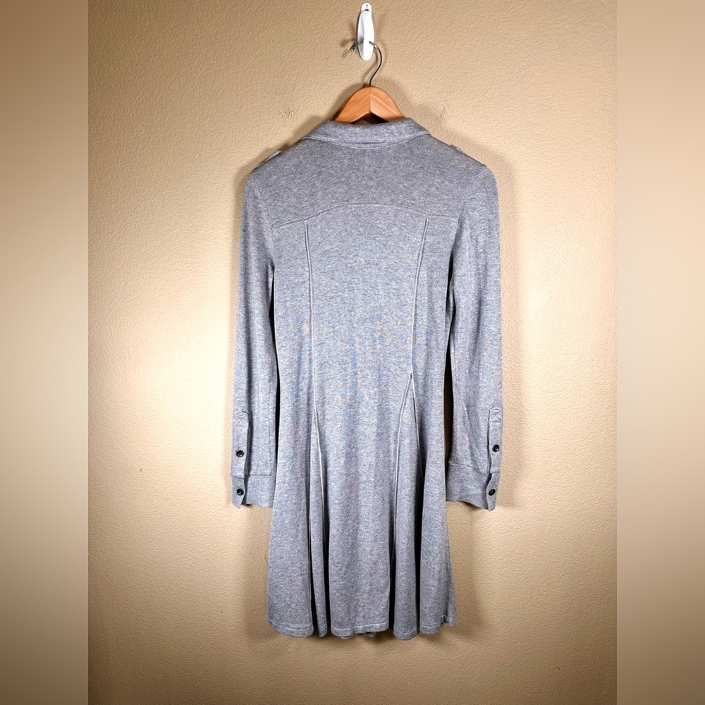 Free People Sweater Dress/Jacket/Cardigan Gray Button Down Long Sleeve - Picture 8 of 12